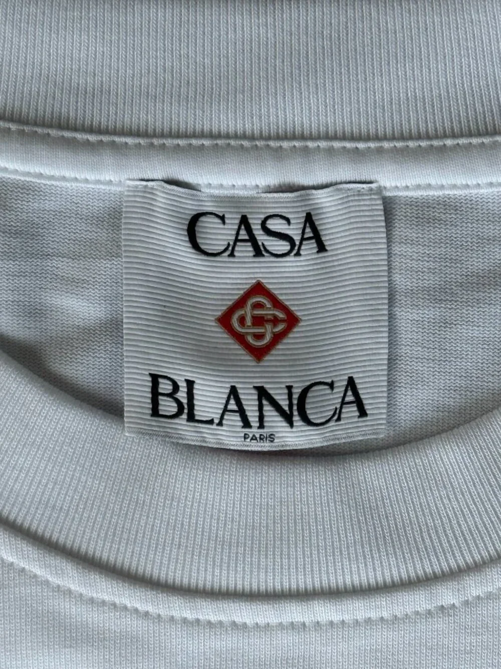 Casablanca White & Red Montagne Mountain Logo T-Shirt